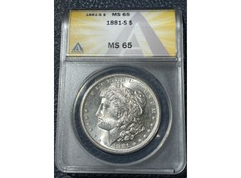 1881-S Silver Dollar MS65