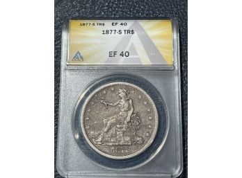1877-S Trade Silver Dollar EF40