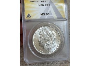 1882-CC Silver Dollar MS61