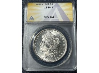 1886 Silver Dollar MS64