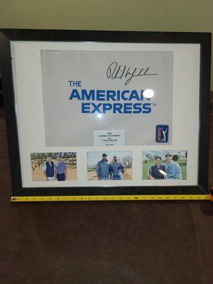 Phil Mickelson  Signed  American Express  Pro AM