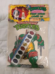1989 Retro Teenage Mutant Ninja Turtles. Kitty Apron Cover Up With Paint Still Sealed