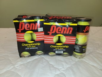 Set Of Ten New Old Stock Pen Championship Tennis Balls Ten Total Packages Thirty Balls