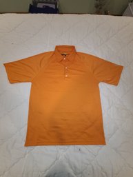 New Without Tags Greg Norman Medium Golf Shirt Sunset Orange
