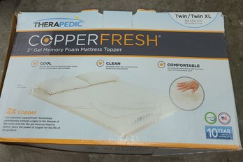 Therapeutic Copper Fresh Two Inch New Gel Memory Foam Mattress Topper