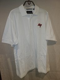 Retro  Like New Tampa Bay Bucs Greg Norman Medium Golf Shirt