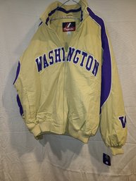 New With Tags Washington State Majestic Vintage Size Large Men's Sports Jacket Stitch