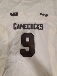 South Carolina Gamecocks VTG 80s Russell Athletic Game Football Jersey #9 Size 48  With 4' Extra Body Length