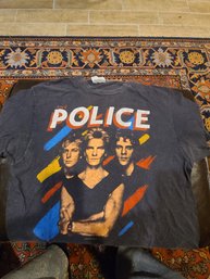 Vintage 1983 The Police Synchronicity North America Tour Concert Shirt 80s Size Large