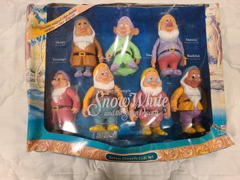 New Old Stock 1992 Walt Disney Snow White And The 7 Dwarfs Gifts Set Unopened Box Damage