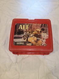Is 1987 Alf Thermos Has Damage To Sticker And Scratches But Still Functions