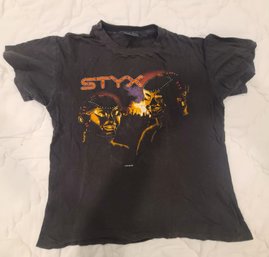 Retro Concert Vintage STYX 1983. Kilroy Was Here. 1983 Tour Shirt Men's  Large