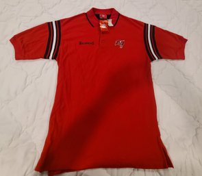 Vintage Tampa Bay Bucs New Golf Shirt Size Men's Medium New With Tags.