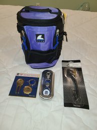 Golf Bundle #2 New Cooler Bag, Club Cleaner, PGA Tour Partners Club Bag Watch & Divot Repair Tool