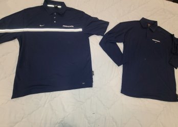 2 New Old Stock Penn. State Nike Drive Fit Golf Shirt And Long Sleeve Shirt New Without Tags Size Media Men's
