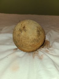 Antique Cannonball Approximately A Four Inches In Circumference