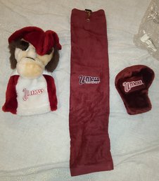 New UMass Friars Golf Driver Putter And Club Cleaning Towel