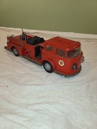 Vintage Pressed Steel 1960's Buddy L Texaco Fire Chief Truck #1