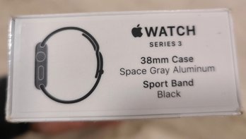 Brand New  Sealed Apple Watch Series 3 Space Gray 38 Mm Smart Watch