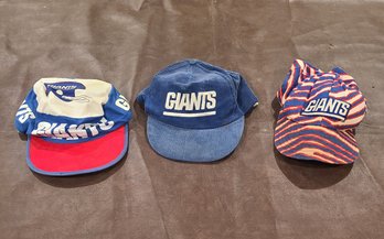 3 Amazing Retro 1980s NY Giants Hats
