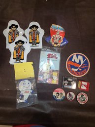 Collection Of Yankees Cufflinks And Random Items