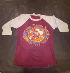 Charlie Daniels Band US Tour 1980.  Vintaget T Shirt Men's Large Great Colors