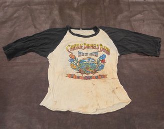 Vintage T Shirt , Charlie Daniel's Band Late 1970 Fire On The Mountain & Nightrider Album Tee Large