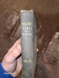 Antique  History Uncle Toms.Cabin Hardcover Vol.1L 1852!!!!