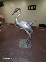 Vintage Bronze Storks Cranes Birds Figurines Andrea By Sadek Chopsticks