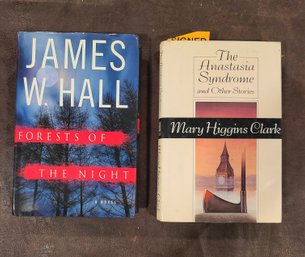 Two Author Signed Books Mary Higgins Clark And John Hall
