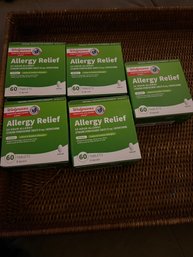 6 Walgreens Allergy Relief Tablet Boxes
