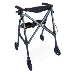 New In Box Able Life Space Saver Rollator Black Walnut. Product Number 4250 -Bw