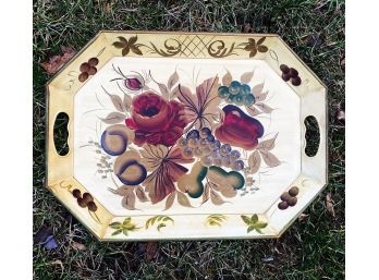Roses Tole Serving Tray