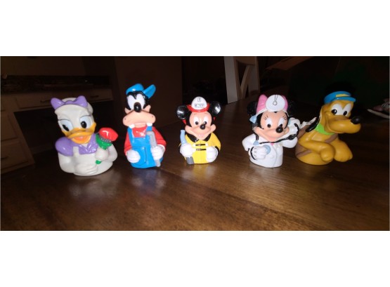 Retro Disney Applause Finger Puppets  Mickey Minni And Friends