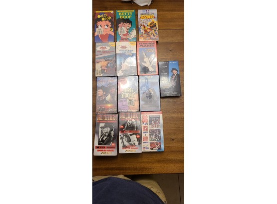 Retro 1990's VHS Tapes Mostly Sealed Including Betty Boop Thomas The Train And Friends The 3 Stooges Bridget B