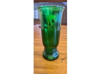 Vintage Napco Forest Green Vase 10' Tall Cleveland, Ohio 1940s-60s Excellent Condition