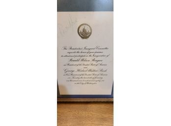 Retro Ronald Reagan Inauguration Invitation 1981 From The Inaugural Committee