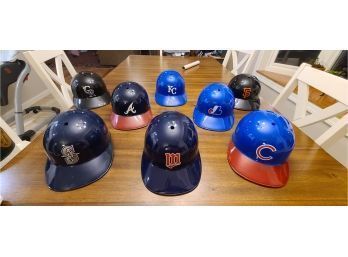 8 Retro Collectible Plastic Team Hats