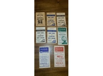 Vintage  1960s Official Train Schedules Including Pelham New York Stanford Nucanian