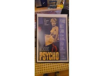 1986 ALFRED HITCHCOCK PSYCHO MOVIE FILM POSTER  20LX28H