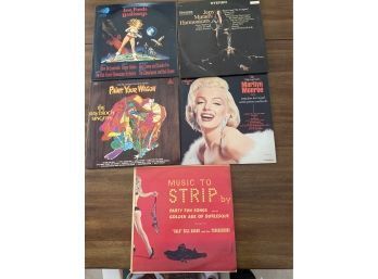 Records- Jane Fonda Marilyn Monroe Bundle - Set Of 5