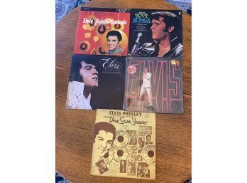 Elvis Set Of Five Records