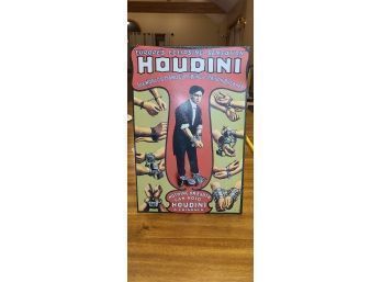 Houdini - The World's Handcuff King And Prison Breaker Tin Frame 10.5x 17 Inches