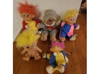 Five Retro Troll Dolls Troll Dolls From The 80s And 90s