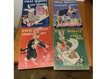 3 ANTIQUE  1943 UNCLE WIGGILY MAGAZINE BOOKS