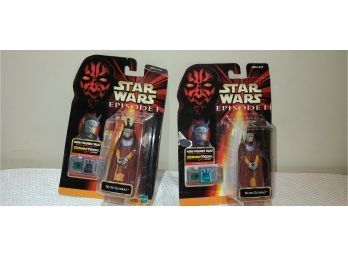 2 Star Wars Episode 1 Nute Gunray Action Figures Collectibles From 1999 Still Sealed Unopened