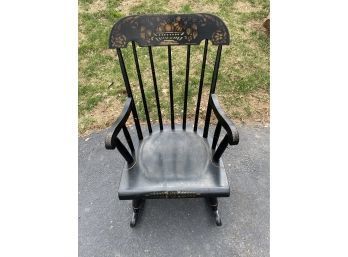 Vintage Nichols & Stone Wooden Small Rocking Chair