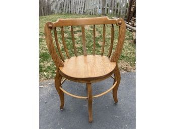 Round Wooden Antique Chair