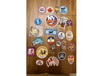 Amazing Collection Of Retro &VintPatches & Iron Ons From Connecticut Local Teams Local Areas Canada And Beyo