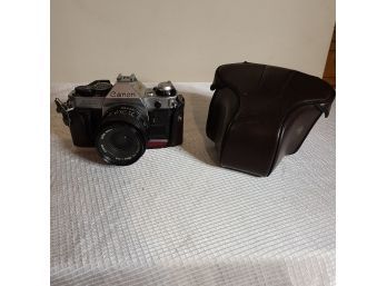 Canon Retro Camera AE-1 Programw Original.Snap Leather Protective Case MINT